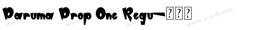Daruma Drop One Regu字体转换